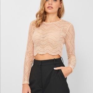 Zara lace crop top